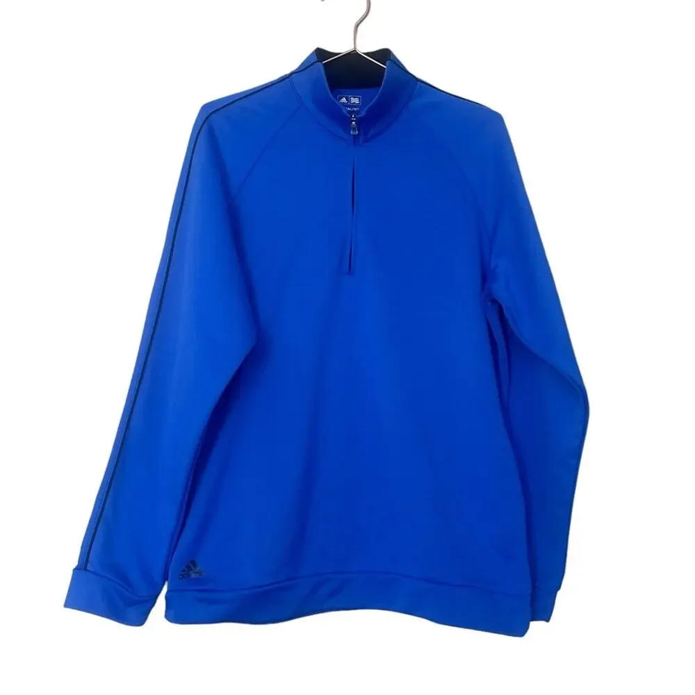 Adidas climalite zip  pull over golf size medium